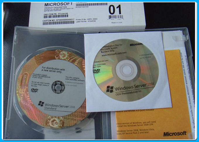 25 Cals Microsoft Windows Server 2008 إصدار 64 بت DVD باللغة الإنجليزية للكمبيوتر / الكمبيوتر المحمول